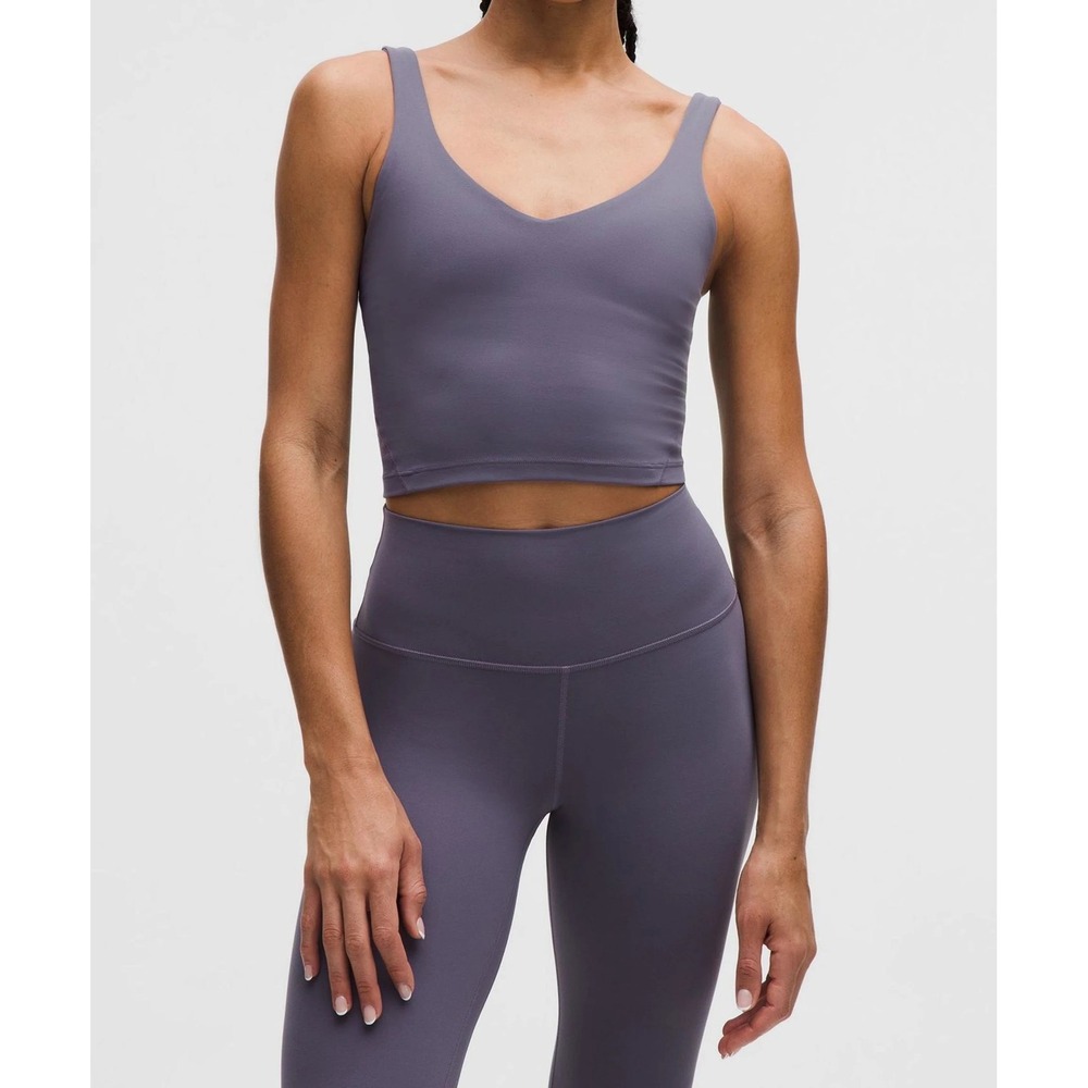 Lululemon Align Tank Top Nulu Purple LW1DTWS Size 2